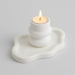 قالب سيليكون صينية سحابة 19 سم غير منتظمة عشوائي مع حلزونى حامل شموع 2 قطعة عرض خاص توزيعات سبوع