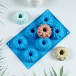 قوالب كيك سيليكون من 3 اشكال، ، قوالب كب كيك مافن صغيرة الدونات