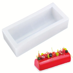 قالب سيليكون اسطواني مستطيل سويسرول قالب موس كيك