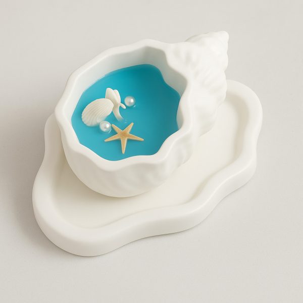 قالب سيليكون صينية سحابة 19 سم غير منتظمة عشوائي مع قوقعة البحر 2 قطعة عرض خاص توزيعات سبوع