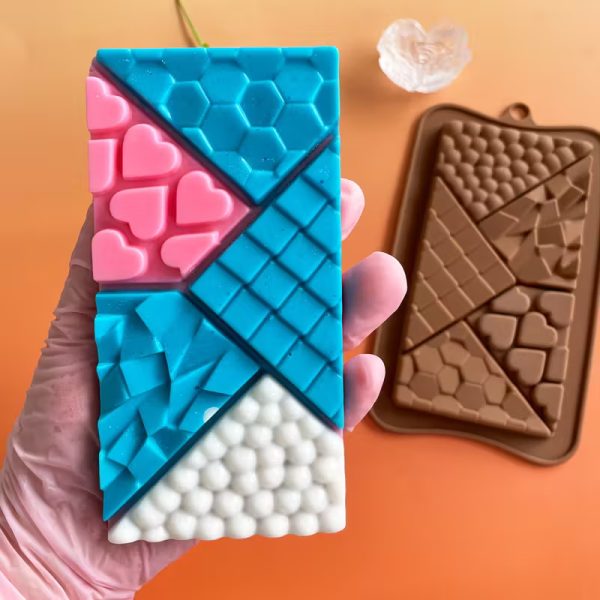 قالب سيليكون بار شوكليت خمس اشكال جديد