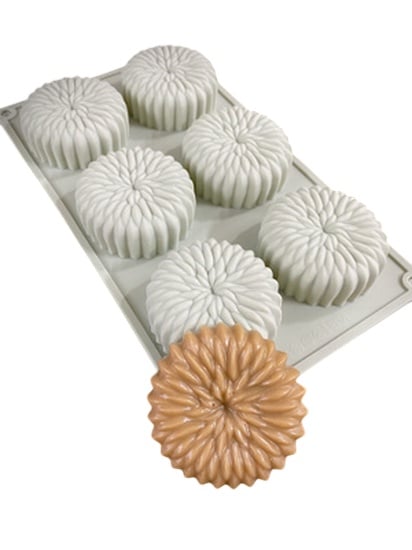 قالب سيليكون موس كيك منقوش