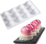 قالب سيليكون موس كيك شكل كور مجسمة 12 قطعة