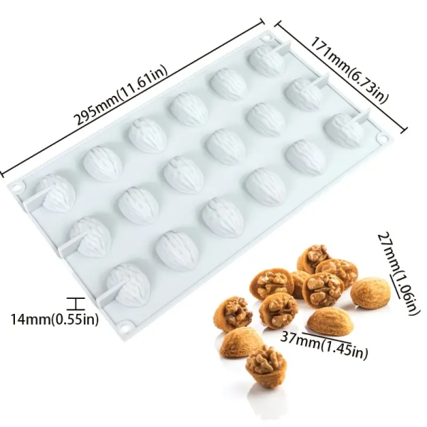 قالب سيليكون على شكل قشر جوز هند