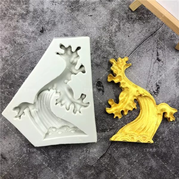 قالب سيليكون على شكل موجة البحر قالب حصان البحر