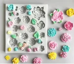 قالب سيليكون مولد ورد اشكال تزين عجينة السكر كيك 21 شكل