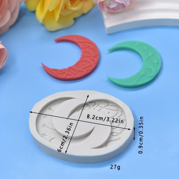 قالب سيليكون مولد هلال رمضان  تزين شوكولاته كيك كب كيك شمع صابون