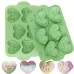 قالب سيليكون شكل قلب الماكرون، قالب شوكولاتة، قالب موس، مناسب للشوكولاتة، الكيك، الماكرون، حلويات الموس، الكوكيز ثلاثي الأبعاد على