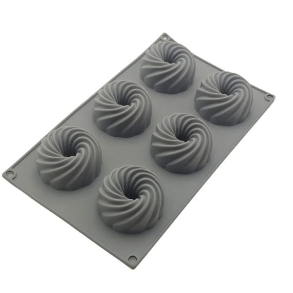 قالب سيليكون موس كيك مدور دفائر