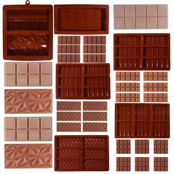6 قوالب سيليكون بارات ترند دبى شوكولاته عرض خاص