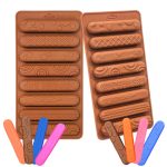 قالب سيليكون 8 فتحات لأعواد الشوكولاتة، مناسب للكيك، أصابع البسكويت، أعواد الزبدة، كيك الشوكولاتة، التشيز كيك، المافن، صينية الخبز، براوني، الخبز، البروتين المنزلي...