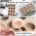 قالب سيليكون موس كيك سوارية مزخرف بالزهور هدية مثالية للخبازين وهواة الأعمال اليدوية