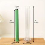 قالب اكريليك شمعة مخطط بقاعدة 30 سم