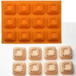 قالب سيليكون سوارية موس سابلية شوكولاته ثلاث اشكال مدور بيضاوى مربع