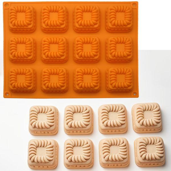 قالب سيليكون سوارية موس سابلية شوكولاته ثلاث اشكال مدور بيضاوى مربع
