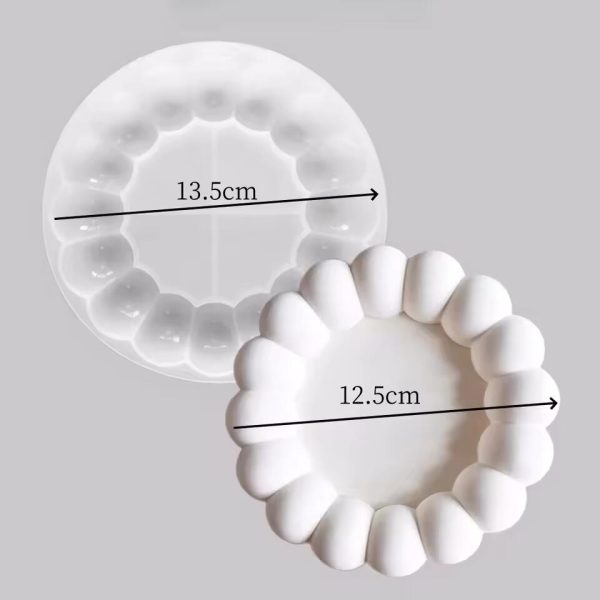 قالب كوستر سيليكون بابلز كبير مدور كونكريت قوالب صب كونكريت