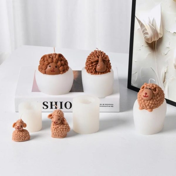 عرض خاص 5 قوالب سيليكون شكل خروف العيد