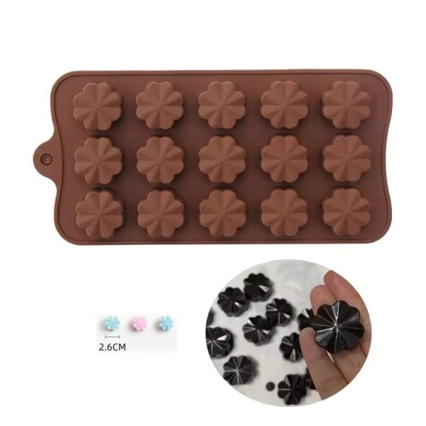 قالب سيليكون شوكولاته شكل وردة