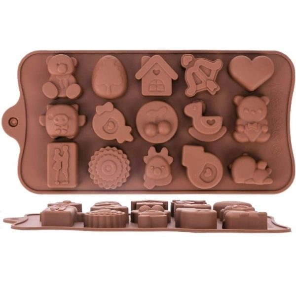 قالب سيليكون 15 قطعة تصميم كرتونى