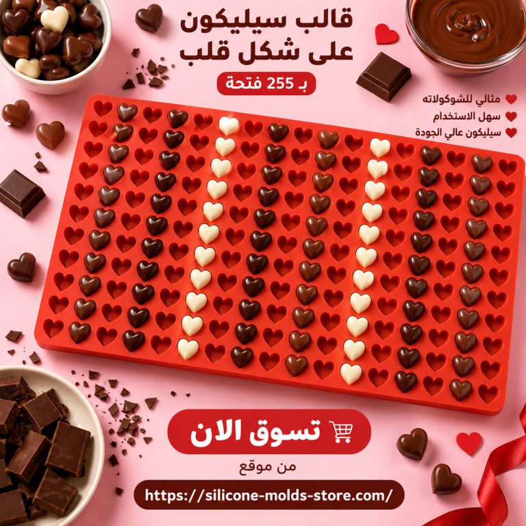 ❤️ قالب سيليكون قلب 255 فتحة – متعدد الاستخدامات ❤️